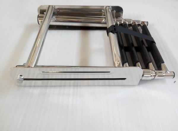 Marine Folding Stainless Steel Boat Ladder - Undermount Platform Mount Telescoping