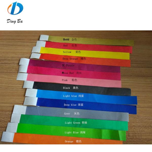 Custom Letters Theme Tyvek Paper Wrist Band for Event Security and Identification