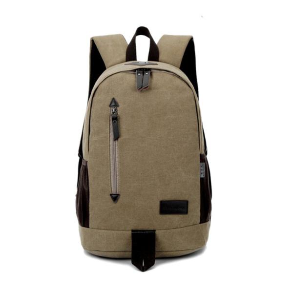 Outdoor canvas backpack unisex travel backpack bag with laptop compartment for high school students