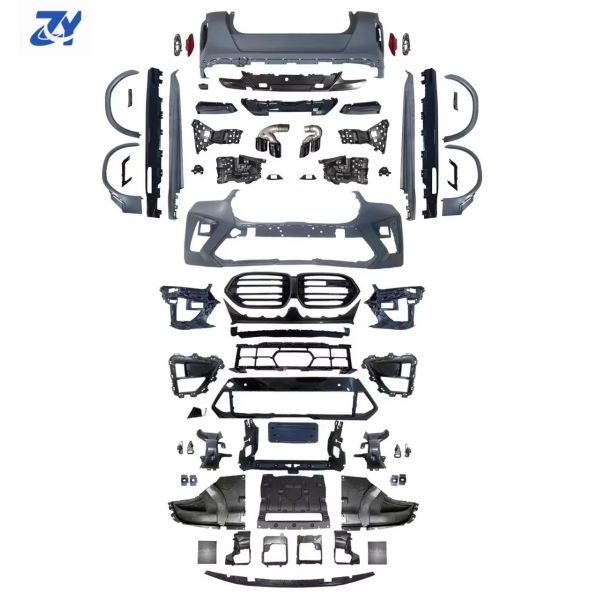 For BMW High Quality Body Kit 2024 X6 G06 Lci to X6M F96 Lci Front Bumper Grille & Side Exhaust Cut-Outs