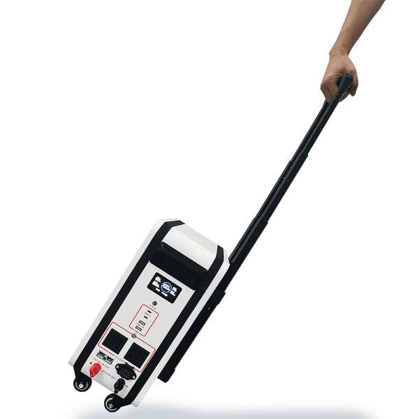 Suitacase Energy Portable Power Station Battery 2000W With Pull Road