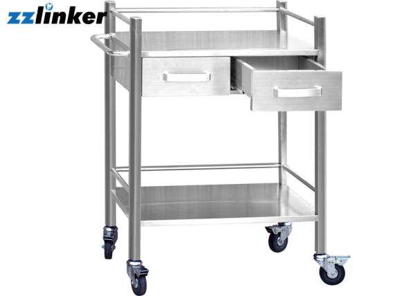 Rear Dental Furniture Cabinets 2 Drawers With Wheels Dental Tool Filing Surgical
