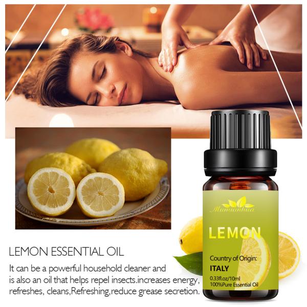 hidratação orgânica natural do ODM dos termas da massagem do óleo essencial do limão 100ml