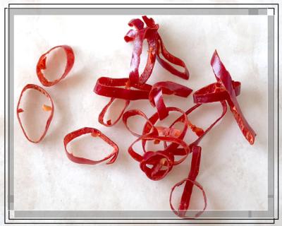 BRC Guajillo Red Chilli Pepper Cut Ring 0,5-1,5 cm sabor forte e pungente de pimenta
