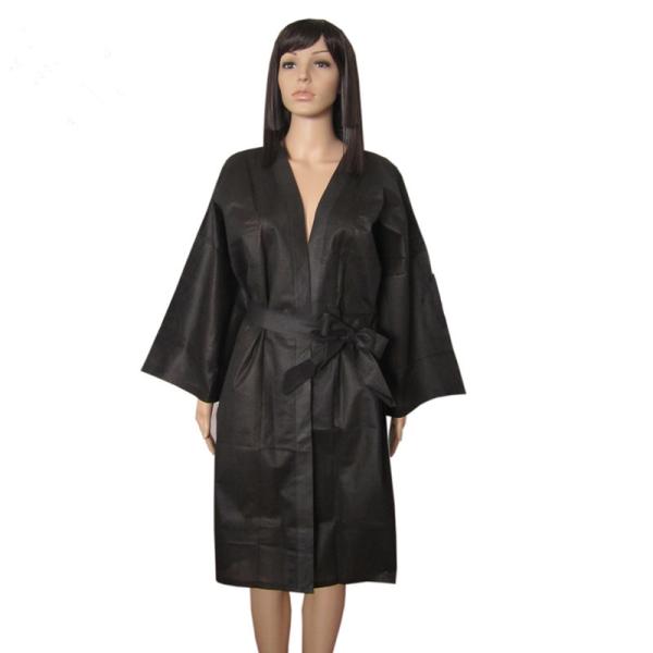 OEM Non Woven Disposable Kimono Gowns For Beauty Salons