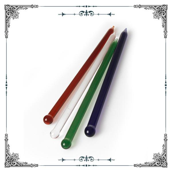 6.8 Inch Straight Colorful Glass Dabber Mixed Color Stick Shaped Dabber