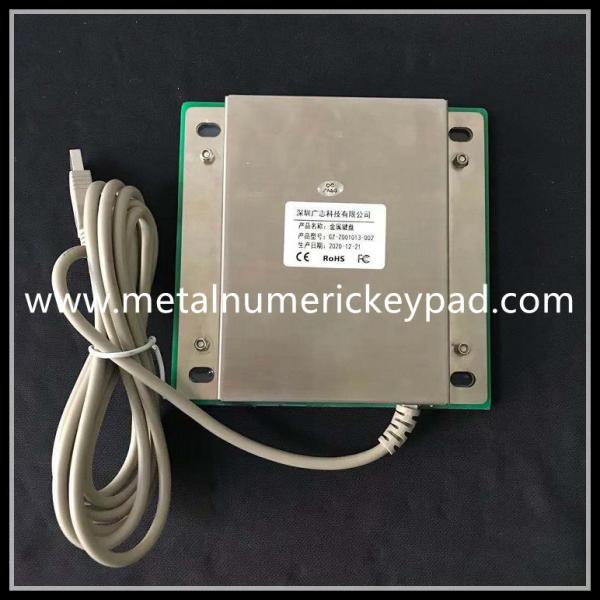 12 Key Stainless steel 304 Metal Numeric Keypad With LED Display