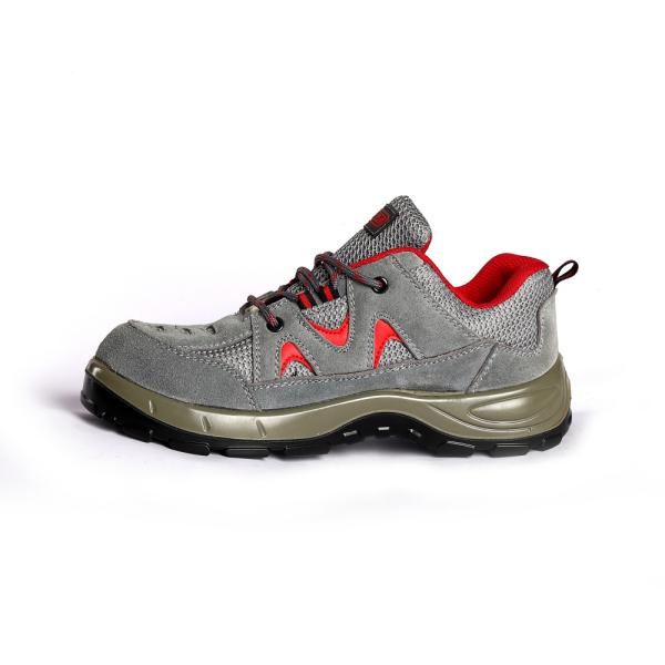 Shengjie Metal Eyelet Leather Mesh Противоскользящая и нефтяная рабочая функция Спортивная PU мужская обувь безопасности