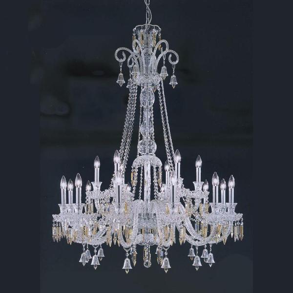 Lead crystal chandelier 18 Lights Black Transparent Color (WH-CY-112)