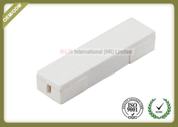 Outdoor Fiber Optic Junction Box Waterproof With Black Color 1 Into 1 Out
