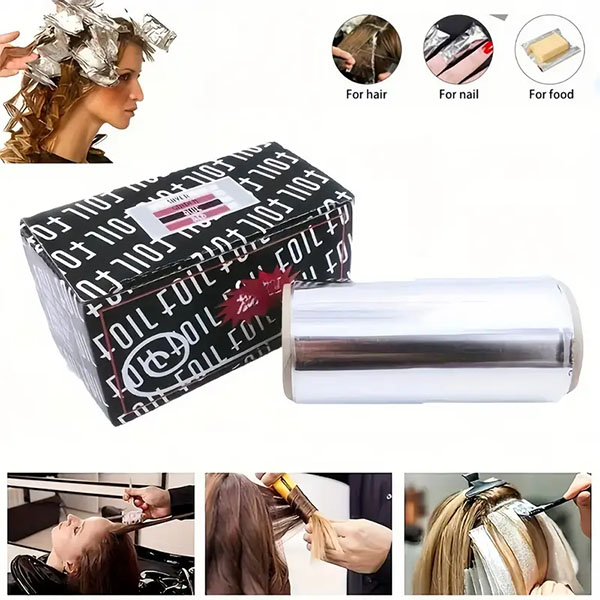 8011 0,025 mm Foil de cheveux pour salon de coiffure Utiliser 4,5 cm 9,5 cm rouleau
