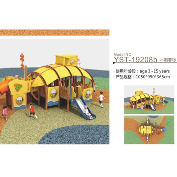 Гальванизированное оборудование 1050*950*365cm спортивной площадки трубы деревянное