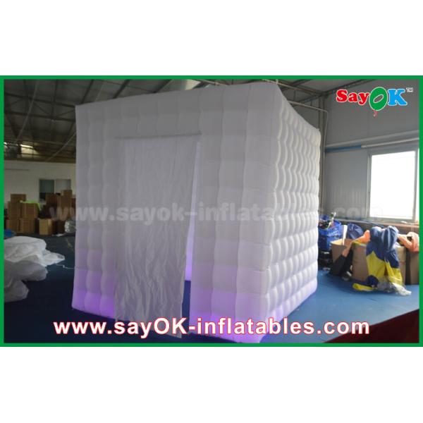 Раздувная студия фото освещая 2.5m 1 шатер будочки фото Photobooth кабины двери раздувной с занавесом велкро