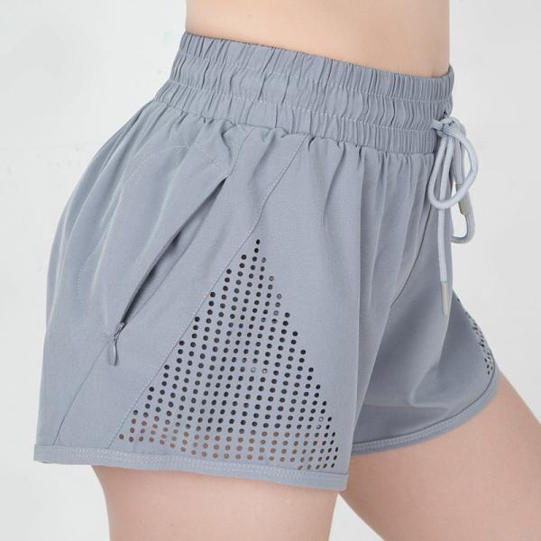 Oem short seco rápido da aptidão da dupla camada da juventude do exercício de S de Custom fabricante fábrica Logo Summer Women '