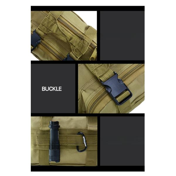 Путешествия Кампинг Пешие прогулки Необходимый прочный зеленый рюкзак Рюкзак Molle Pack