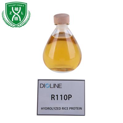 Cosmetics Hydrolyzed Rice Protein Surfactant For Hair Raw Material Amber Liquid