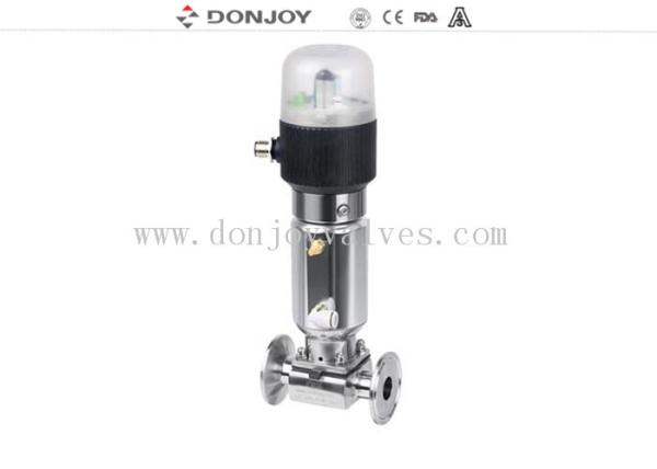 Soupape à diaphragme pneumatique aseptique liquide de pouce SS316L de 1/2