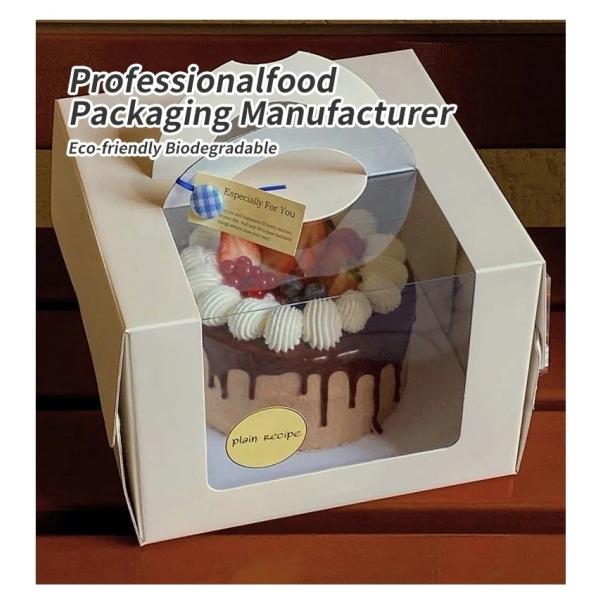 Initial Payment Personalized Acrylic Happy Birthday Cake Box with Custom Logo Design