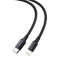 Câble de remplissage rapide d'USB de couleur noire avec la vitesse tressée en nylon de transfert de la couverture 10Gbps