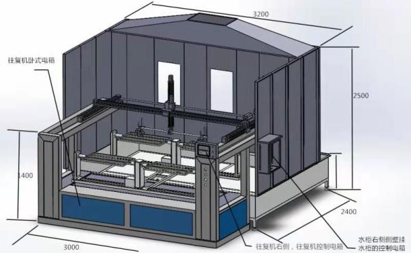 ODM SUS304 Water Curtain Paint Booth Stainless Steel Hybrid Type