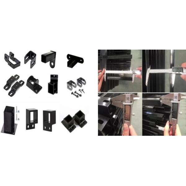 Low Maintenance Pool Steel Wrought Iron Fence With Flattened Spear