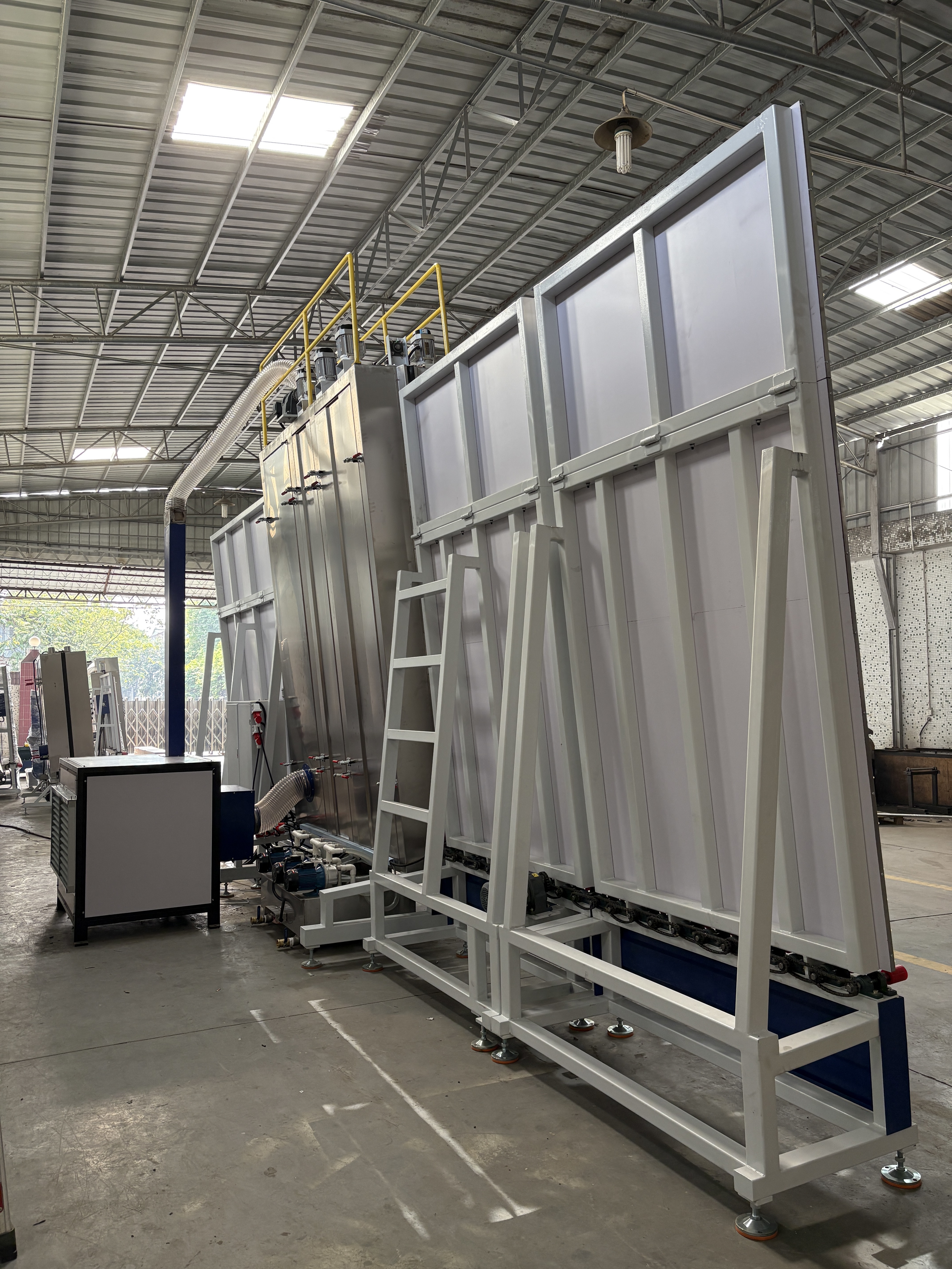 3M High-Speed ​​Vertical Glass Washing Machine with Automatic Air Knife Drying