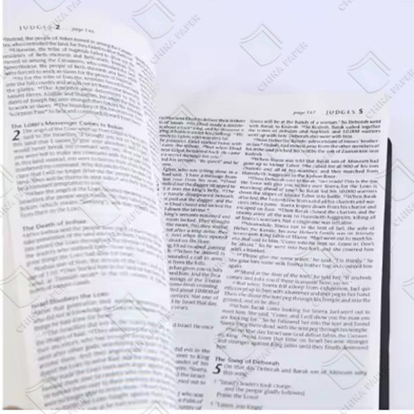 28-35g Thinness And Lightness White Color Bible Paper Uncoated Book Paper