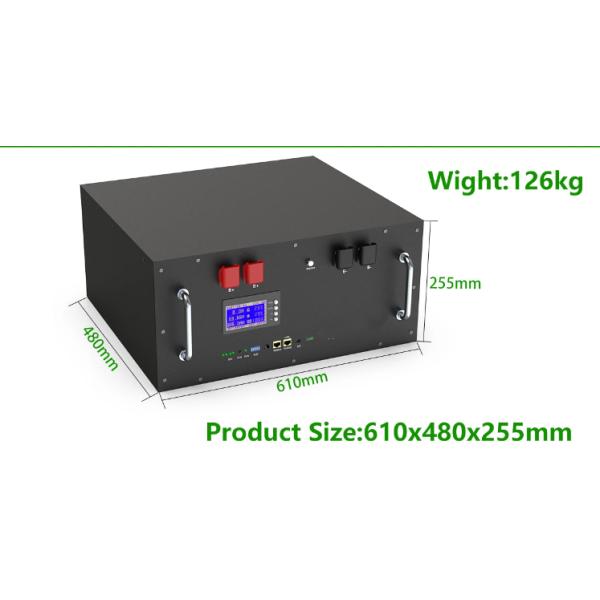 51.2V 15Kwh Солнечный инвертор Перезаряжаемая LFP4 АККУ Литий-ионная батарея 48V 300Ah LiFePO4 батарея