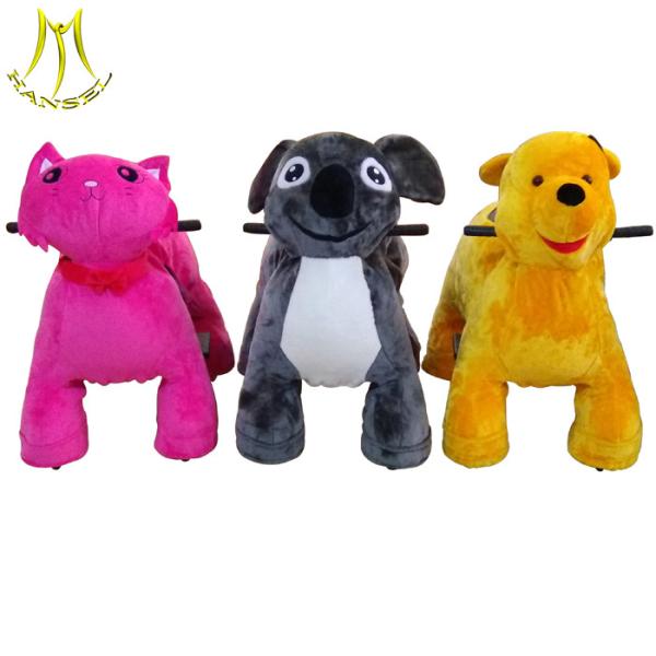 Hansel entertainment motorized plush riding animals High Quality Electric Scooter