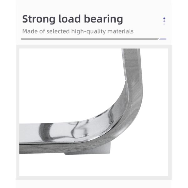 Офисные аксессуары крутящихся стульев Chrome Bow Frame Metal Chair Frame Flat Tube Base