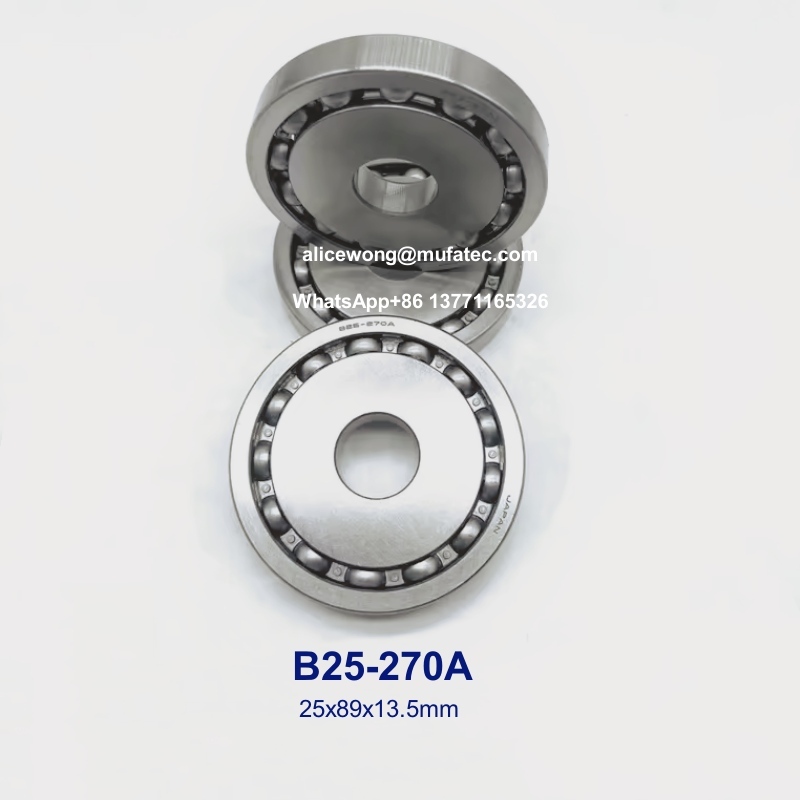 B25-270A automotive bearings 25x89x13.5mm special open type steel cage ball bearings