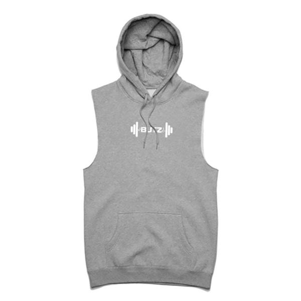Wholesale Apparel Men Logo Printing Polyester Sleeveless Hoodies