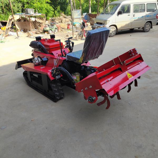 Agricultural Farm Machinery Crawler Tiller Rotary Lawn Tractor with and Disel Engine Type