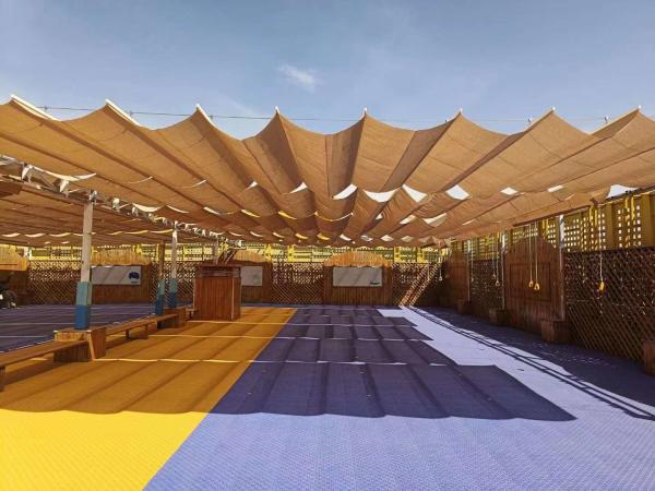 Outdoor Manual Sliding Wave Canopy Sunshade Sail Shade UV Protection Shading Car Parking Carports Hdpe/sunshade Sail/acr