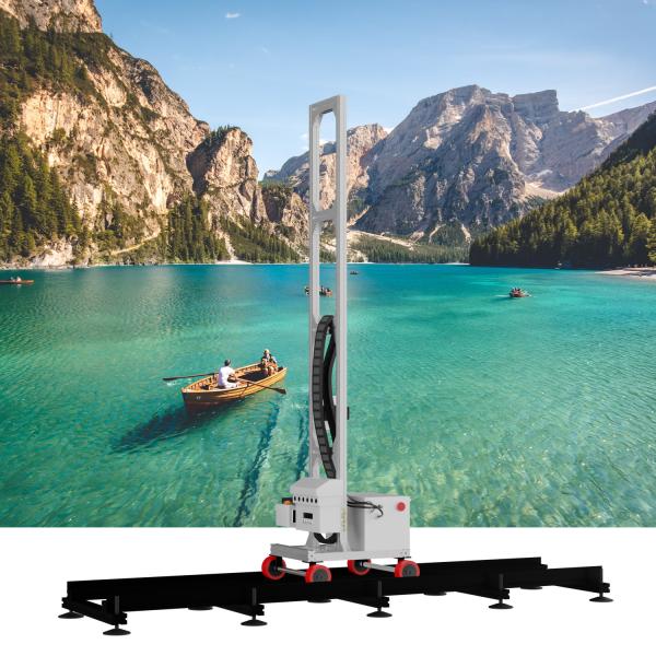 Portable UV Flatbed Printing Machine 2 In 1 Wall And Floor Printer With Tracks