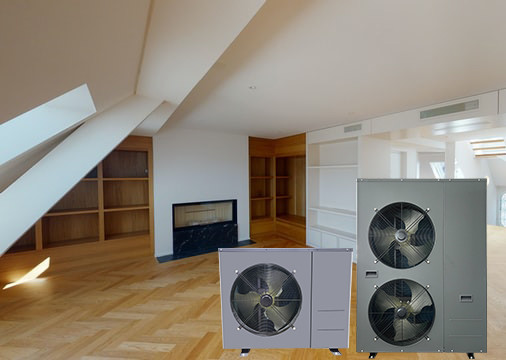 WIFI контролировало 240V EVI разделило пользу инвертора DC теплового насоса жилую