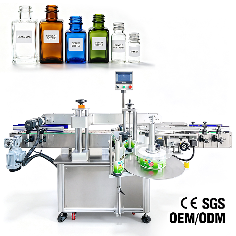 High Accuracy YM610 Automatic Flat Labeling Machine Glass and Plastic square Bottle Labeling Machine With OEM ODM Services
