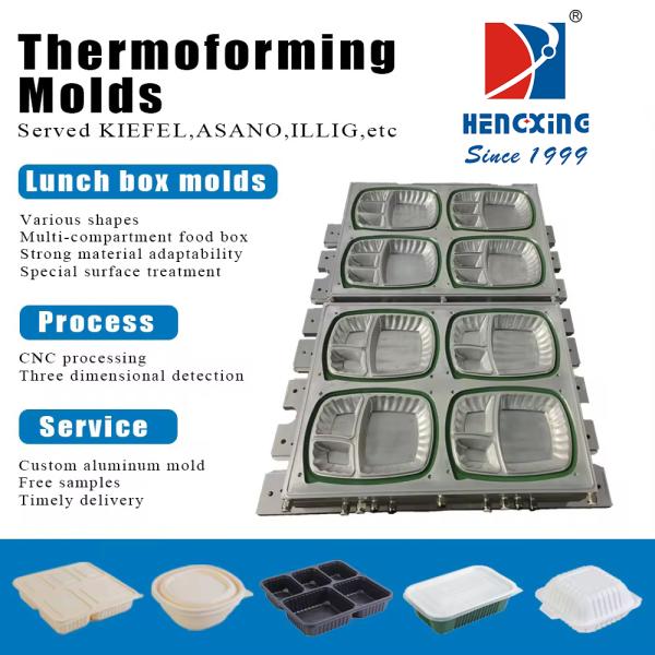 Precisión de presión positiva y negativa de molde de termoformación de vacío de molde de formación
