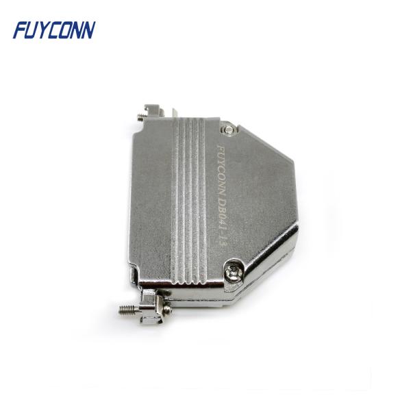 ISO9001 Metal Backshell Zinc D Sub Cover For 37P D Sub Connector