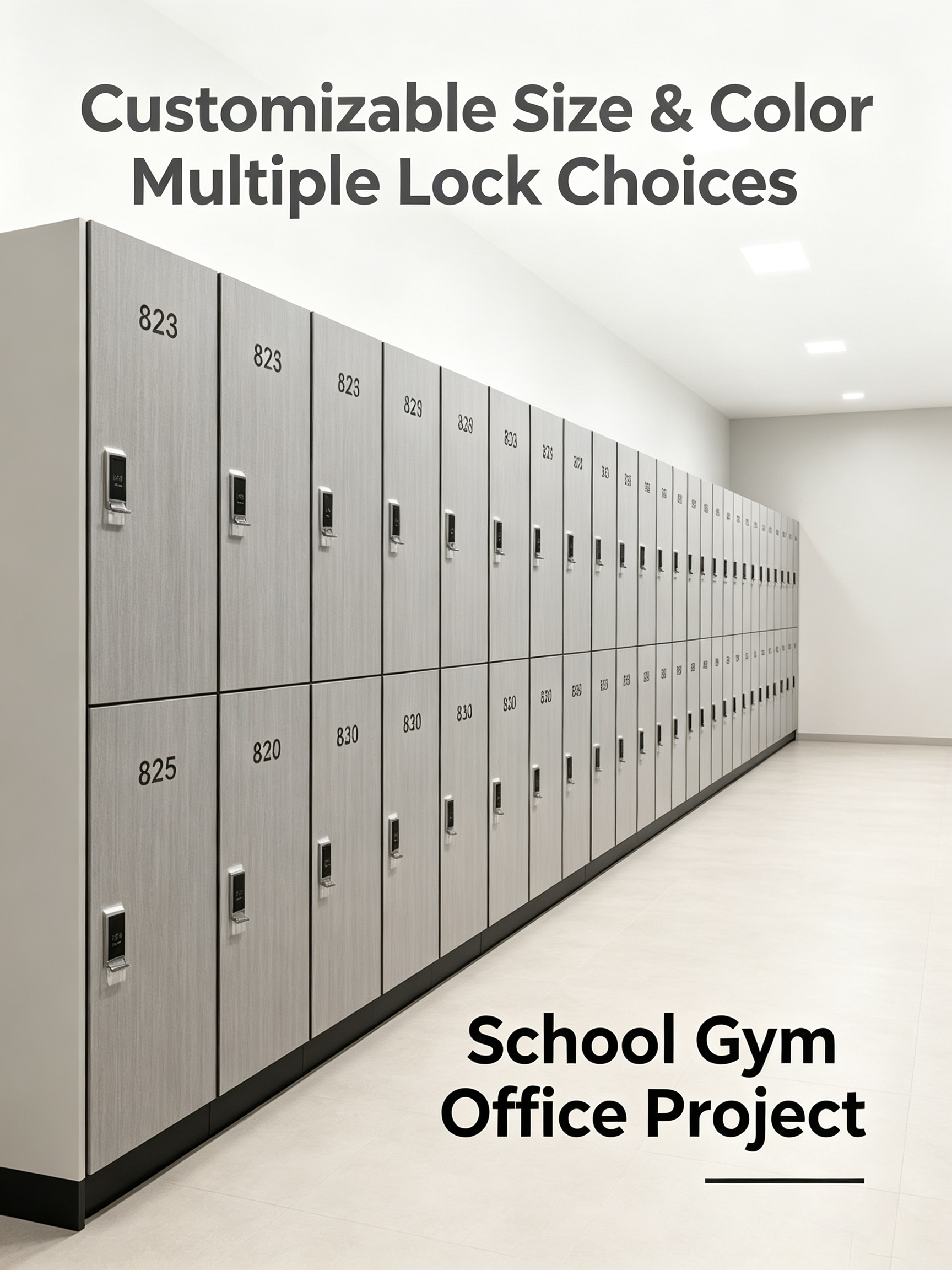 Commercial HPL Lockers Moisture & Impact Resistant Toilet & Gym Lockers