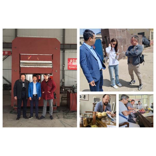 Customized High End 1500*1500mm Hot Plate Hydraulic Vulcanizing Press Pressure Of 800 Ton