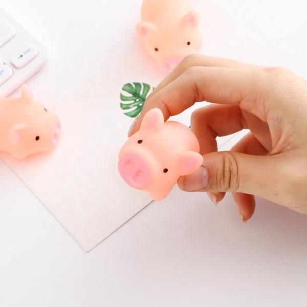 14 Years up Age Range BPA Free Vinyl PVC Toy Kid's Squeaky Mini Cute Piggy Fun Ornament Essential Accessory for All Ages