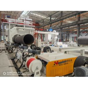 Непрерывная линия ПУ распыляемая пенообразовательная HDPE обмотка предизоляционная труба непрерывная линия производства