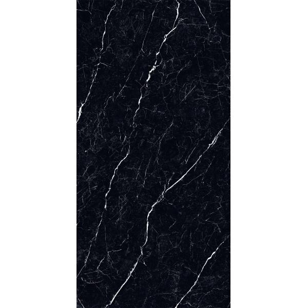Lámina de piedra sinterizada negra mat 1600x3200mm para el comedor