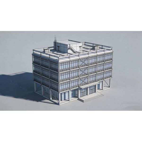 Eco Friendly Prefab Metal Steel Structure Office Building Space Soundproof