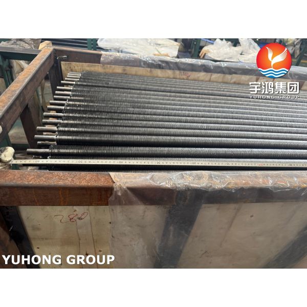 ASME SA179 Carbon Steel Wound L Finned Tubes Al1060 Fins For Industrial Boiler Economizer