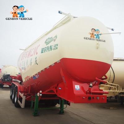 A fábrica personalizou 3 a exportação maioria seca do reboque do petroleiro da farinha de /Wheat do cimento do eixo 50 CBM/40T semi a Zâmbia, África do Sul