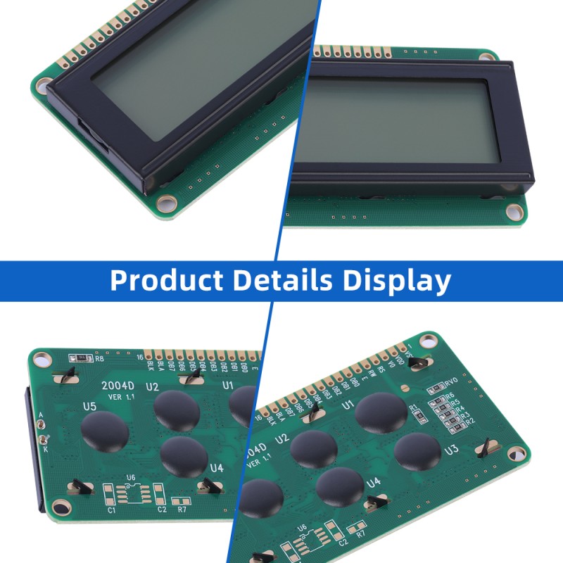 Cyrillic Gray Film 2004D LCD LCM Display Module Dot Matrix Screen Interface Module