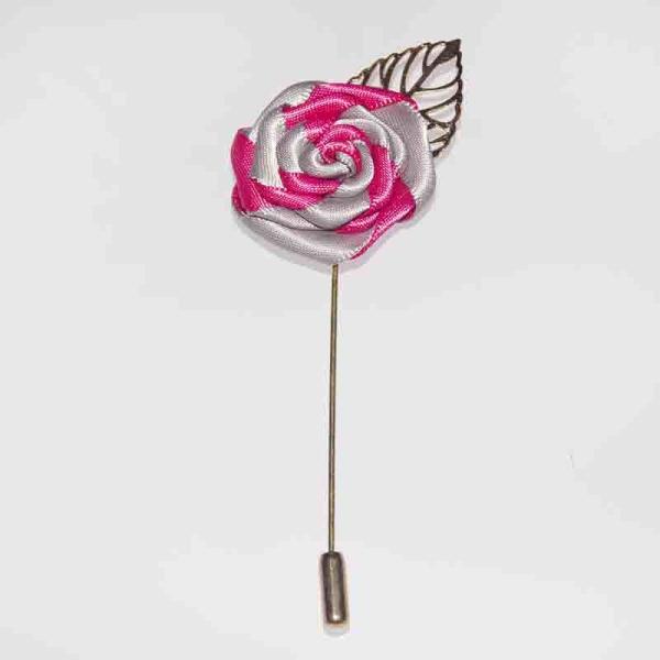 New York Gentleman Handmade Flower Brooch Silk Flower Brooches And Pins