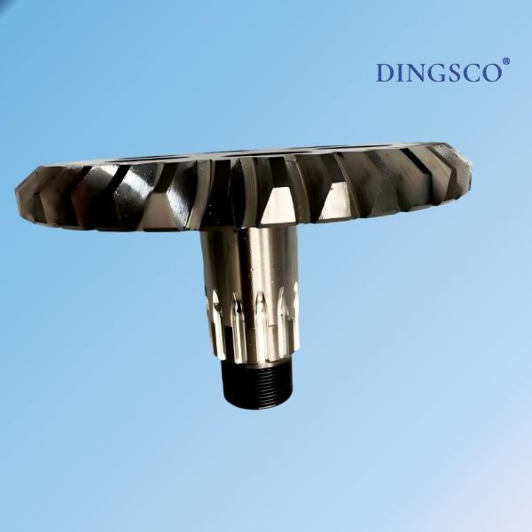 0° Spiral Bevel Gear with Carburization and Quenching for Intersecting Axis Transmission Featuring Gleason Teeth Profile